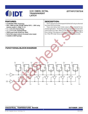 IDT74FCT3573QG datasheet  